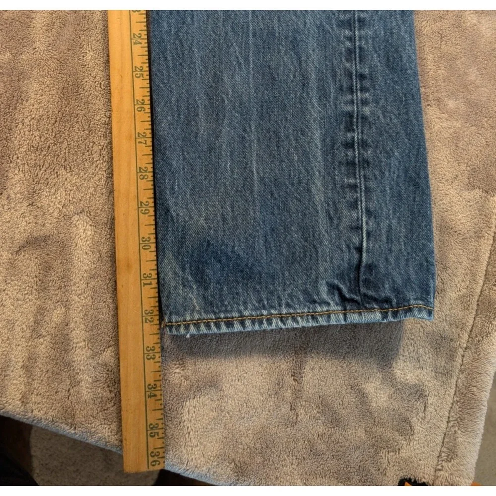 Levi's 501 Original Jeans Mens Size 36x34 Button Fly Straight Leg Faded